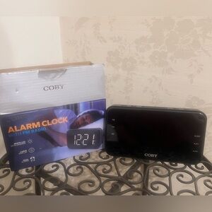 New in box Coby radio alarm clock